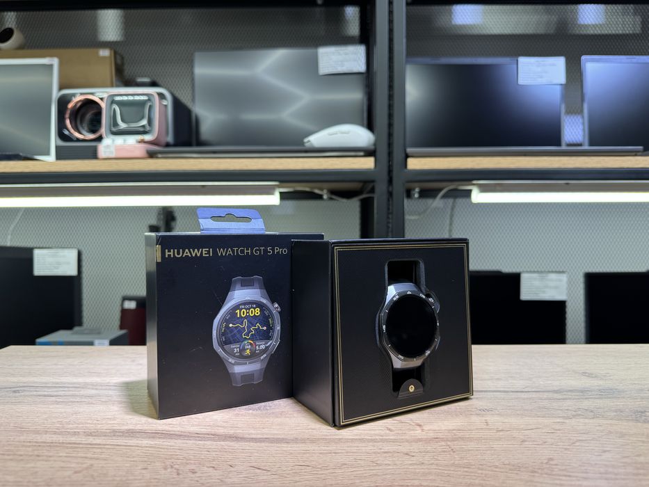 Смарт-часы Huawei Watch GT 5 Pro, 46 mm, черный, новое состояние,1424/