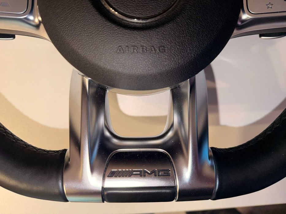 Оригинален AMG волан Mercedes-Benz GLE/GLS/E/C/S 53 AMG W167/W213/W166/W205 – кожа, Alcantara, подгрев, Distronic