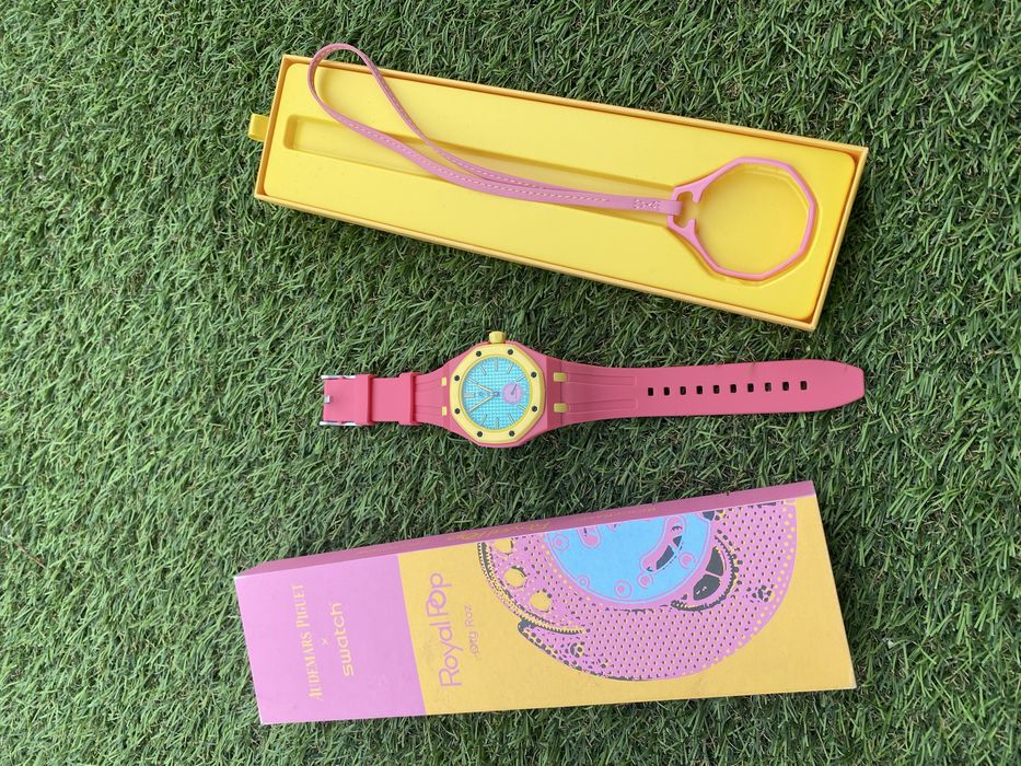 Audemars piguet x swatch Otg Roz ~ Full Box ~ Livrare cu verificare ~ Brǎțarǎ cadou