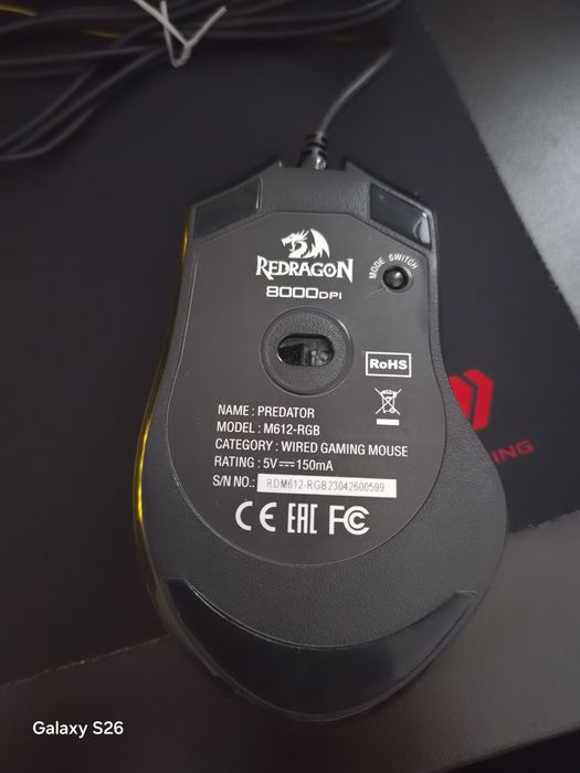Mouse Redragon Predator M612-RGB + Mousepad GMB Gaming