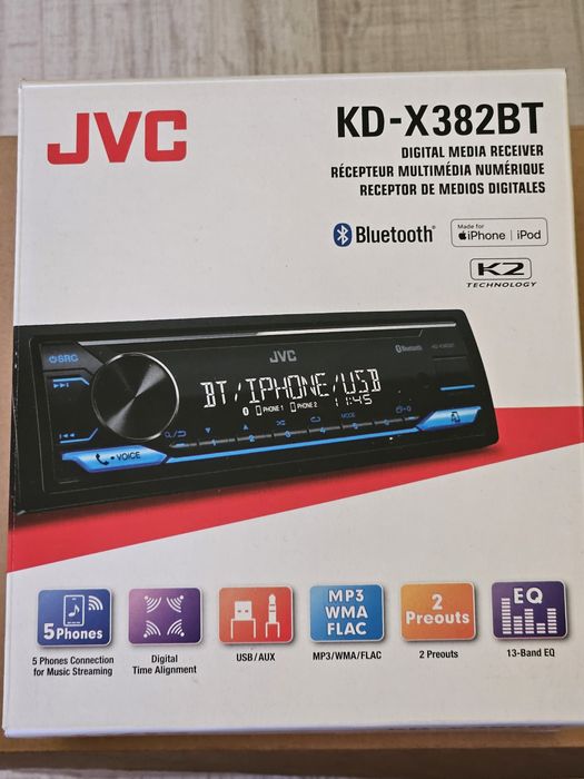 Плеър за кола JVC KD-X382BT