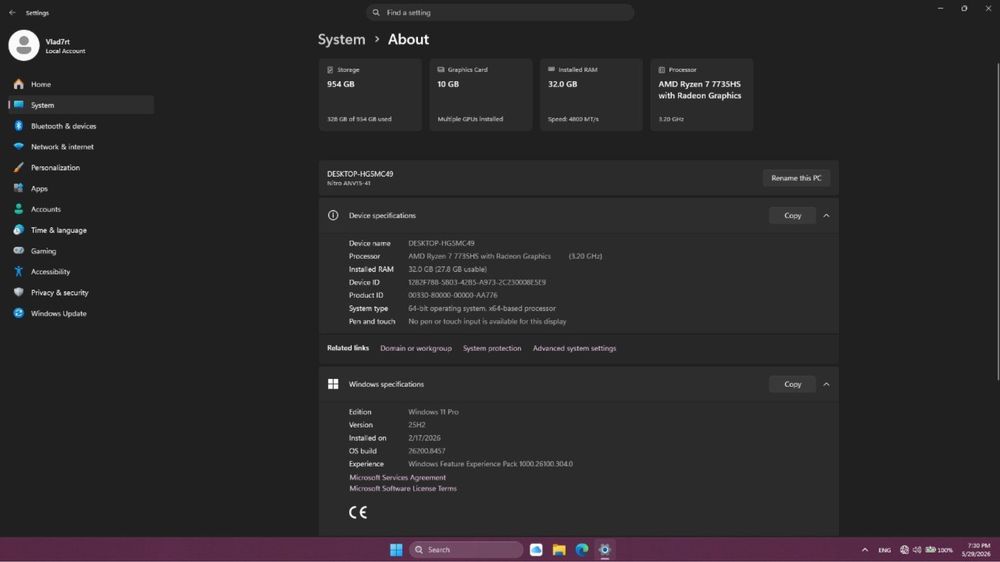 Продаю ноутбук Acer Nitro V15