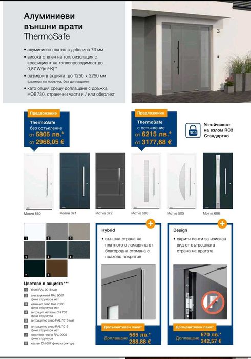 Входни врати за къщи Хьорман Thermo 65