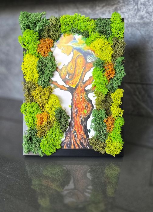 Картини за всеки повод декорирани със скандинавски мъх