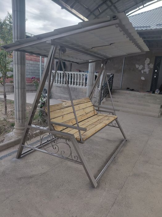 Качеля садовая спина раскладной