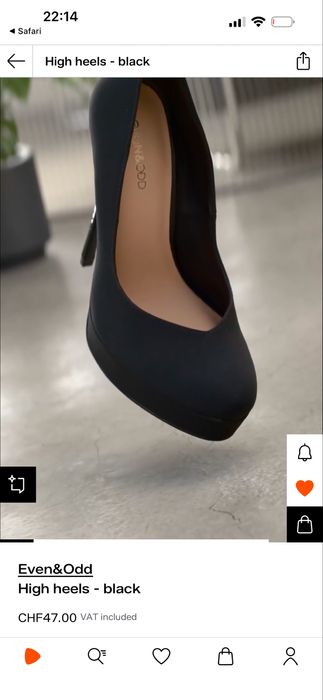 Pantofi cu toc negri