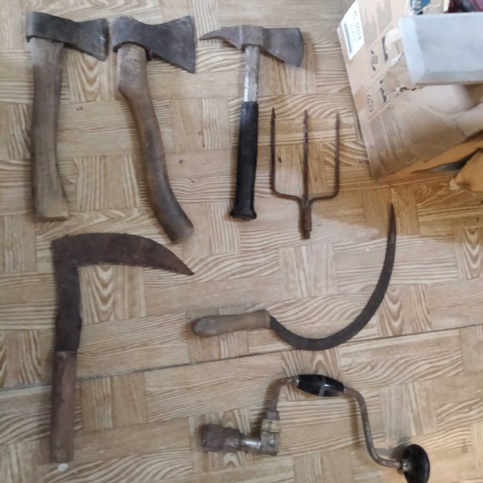 лопаты грабли вилы топоры крепкие, советские