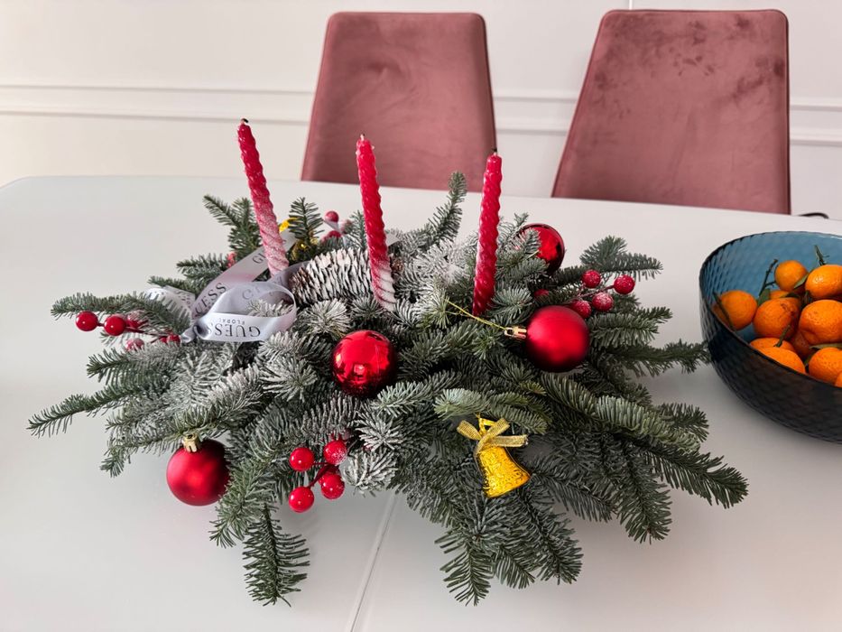 Новогодняя композиция на стол