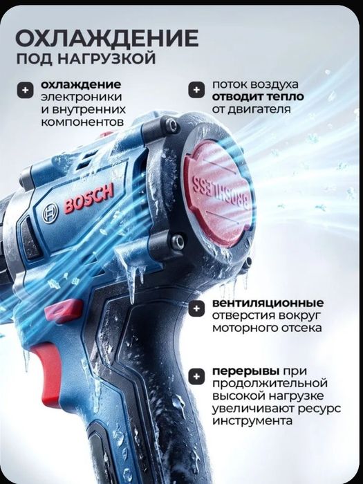 Шуруповёрт, дрель безщёточный 2 в 1