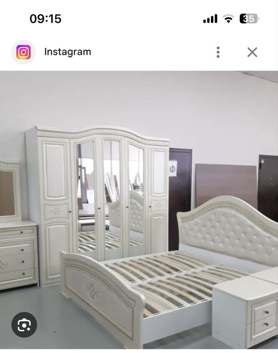 Спальный гарнитур комплект, кухонный стол+стулья