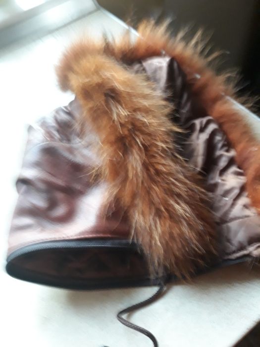 Haina de dama din piele naturala