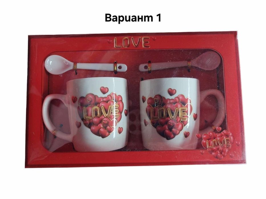 Комплект две чаши с лъжички и чинийки в зелени нюанси
Безопасен, неток