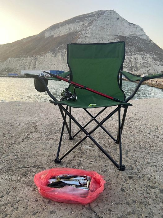 Нов -Удобен Стол Ronyes, За къмпинг или риболов, Сгъваем