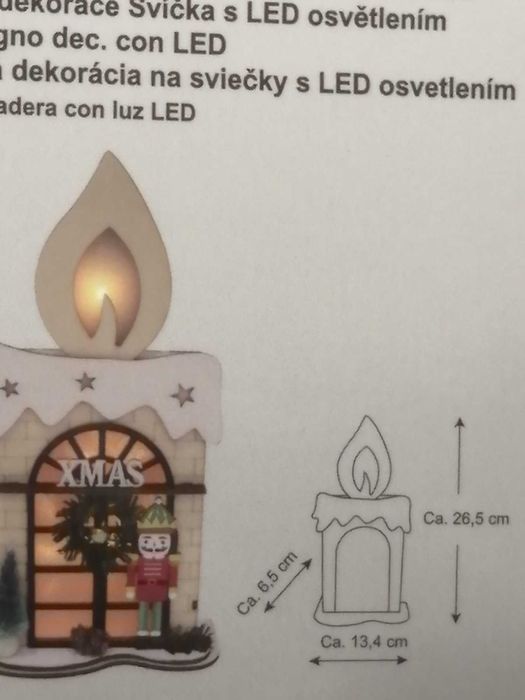 Коледна дървена LED декорация.Дървени дъски и пъзел Танграм -Монтесори