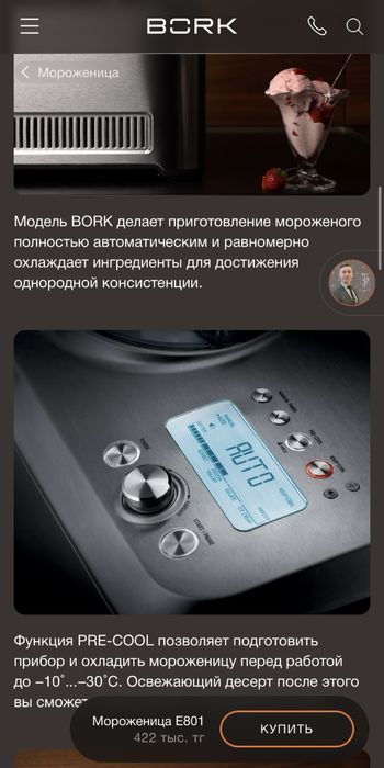 Мороженица  BORK E801