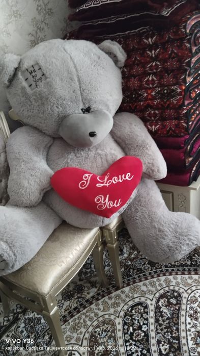 Teddy Ayiq Mishka kotta yumshoq o'yinchoq