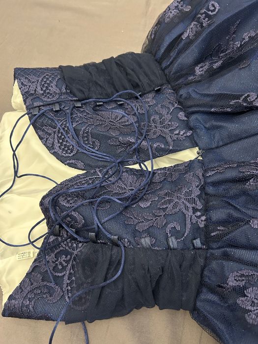 Платье женское синее