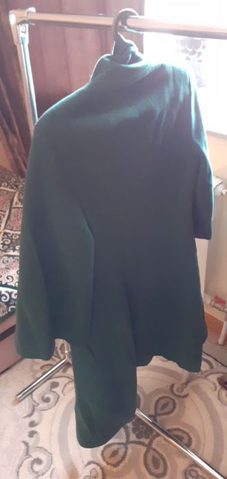 Стильный, зеленый Пальто, модная