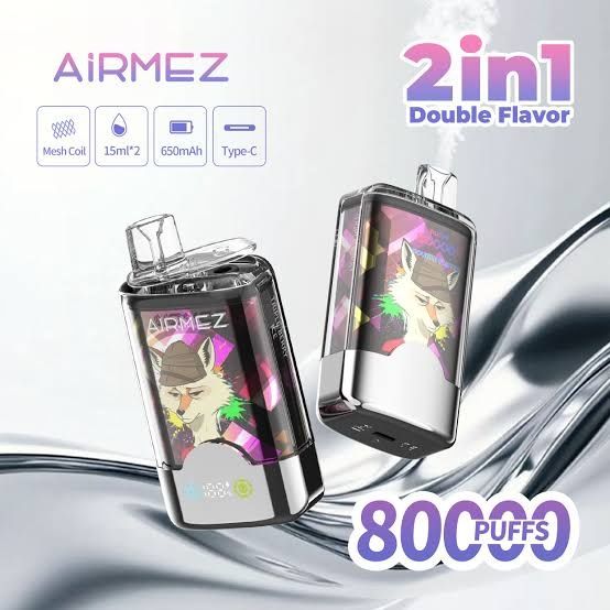 Vape 80.000 Puffs 2 Arome Airmez  Reincarcabil