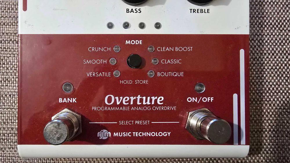 RJM Overture Overdrive - програмируем аналогов овердрайв/ MIDI