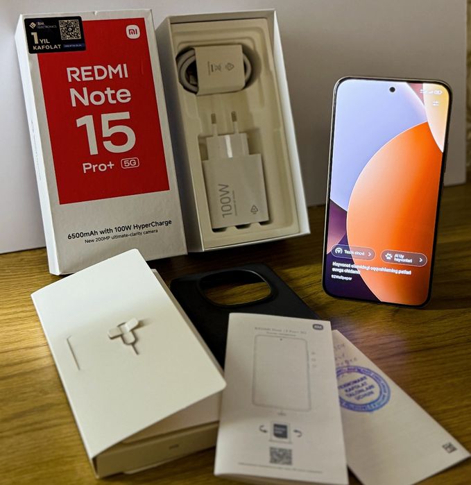 Redmi note 15 pro plus 5G sotiladi. Yengi hali 100% Mocha Brown rang.