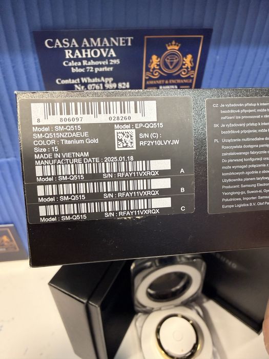 Inel  Samsung Galaxy Ring 15’ NOU AmanetRahova295