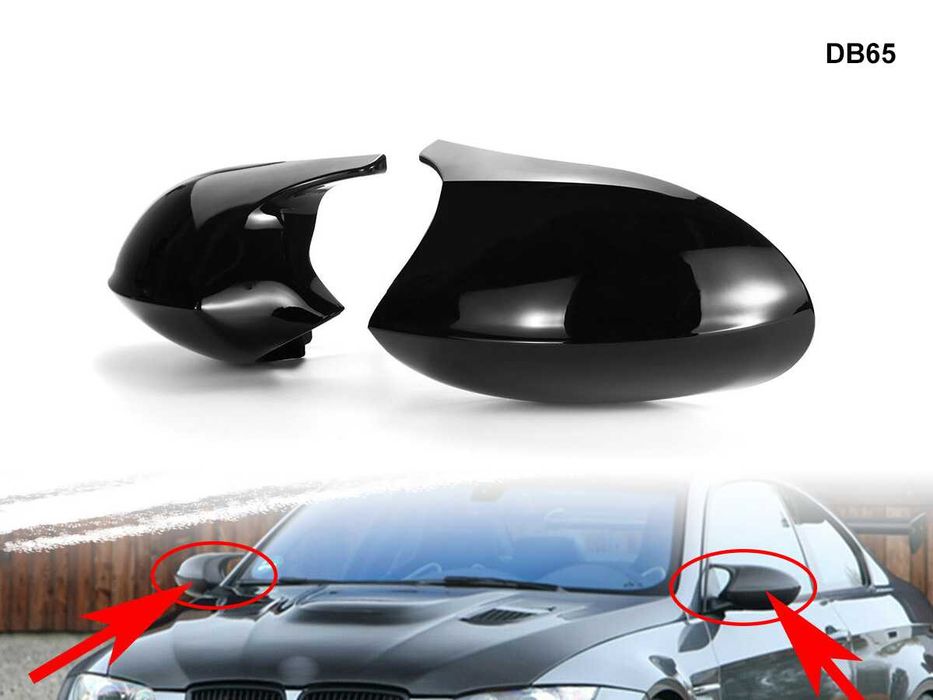 Capace Oglinzi Batman M Style Negru Lucios Ornamente BMW E87 E90 E92
