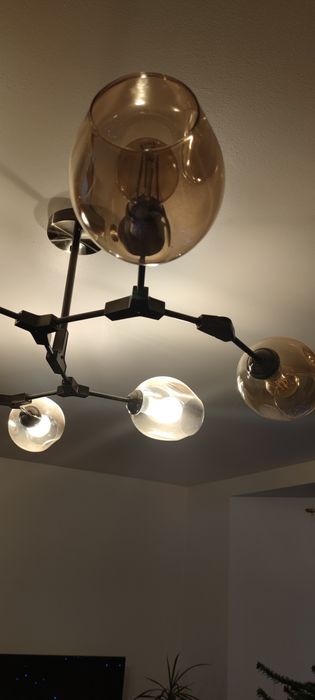 Lustră 6 brațe, becuri E27