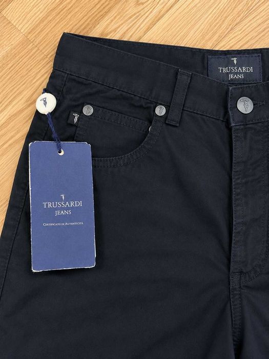 Pantaloni Chino Trussardi Jeans – Mărimea L – negri – 100% bumbac