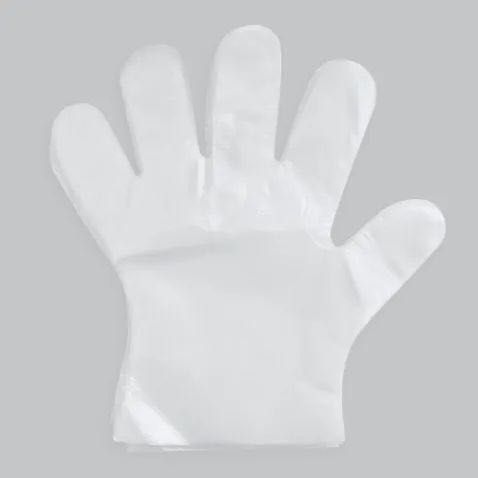 Одноразовые перчатки из полиэтилена. Размер М