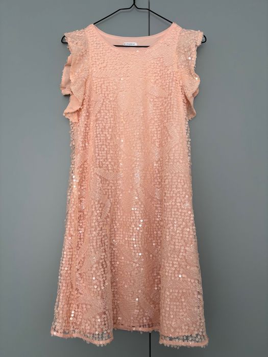 Rochie Motivi culoare somon