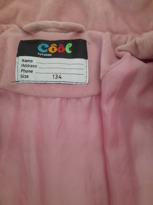 Пуховик велюр куртка для девочки