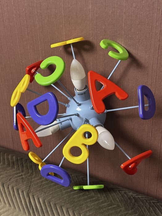 Lustră copii litere aplicată Brilagi KINDER 5xE14/40W/230V
