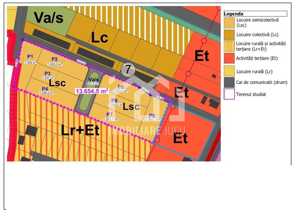 Teren de închiriat DN1 4.233 mp – UTR Et – Jucu de Mijloc 60m front