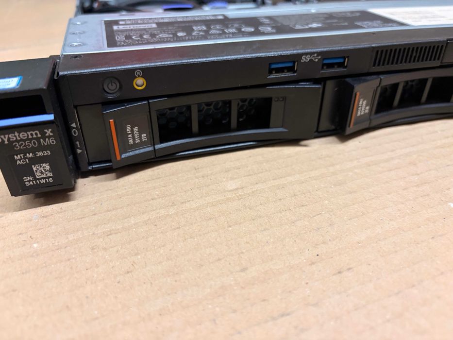 Сървър Lenovo x3250 M6 E3-1230 v6 3.90GHz, 8GB DDR4, Proxmox, TrueNAS
