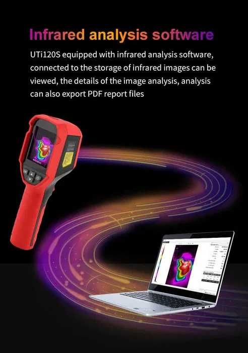 Профессиональный Тепловизор UNI-T uti 120s камера термометр пирометр