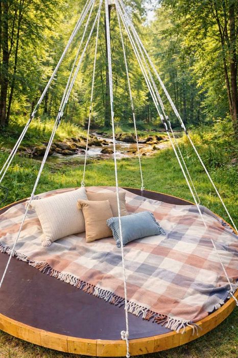 Висяща кръгла платформа за релакс