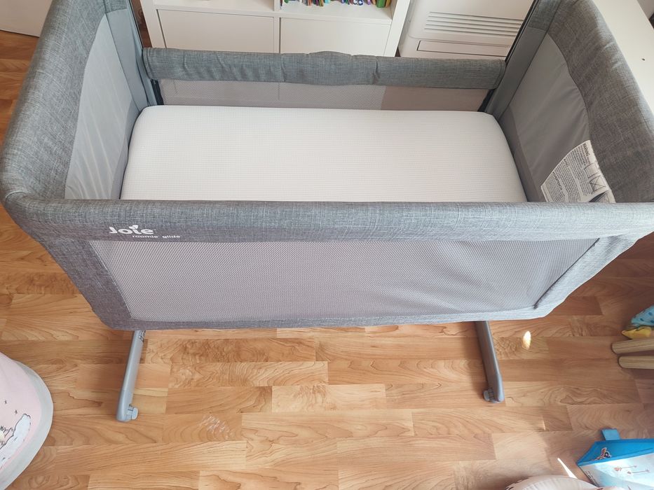 Бебешка кошара Joie Roomie Glide, Foggy  Gray