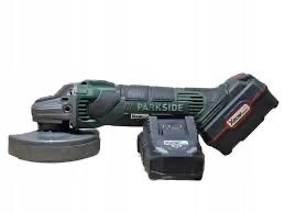 Нов Компкект Ъглошлайф +батерия 4ah +зарядно 4.5аh Parkside 20V
