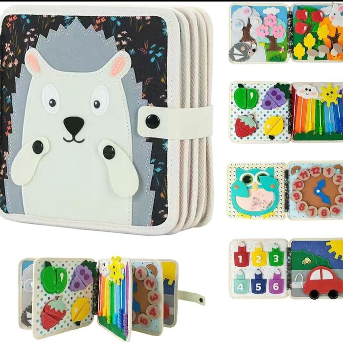 Книжка-развивашка Ёжик