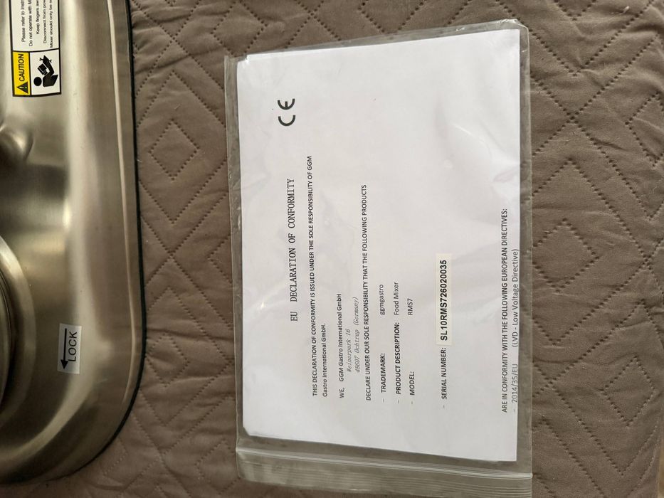 Професионален планетарен миксер GGM Gastro RMS7 – 7 л, 500 W, НОВ