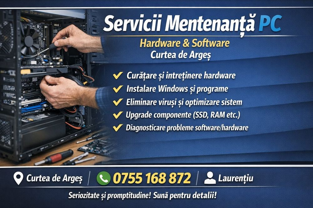 Servicii PC hardware și software