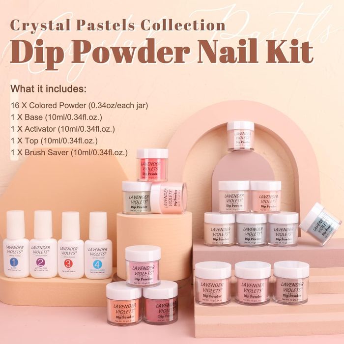 Промо! Комплект за маникюр от 16 цвята с акрилна пудра без изпичане