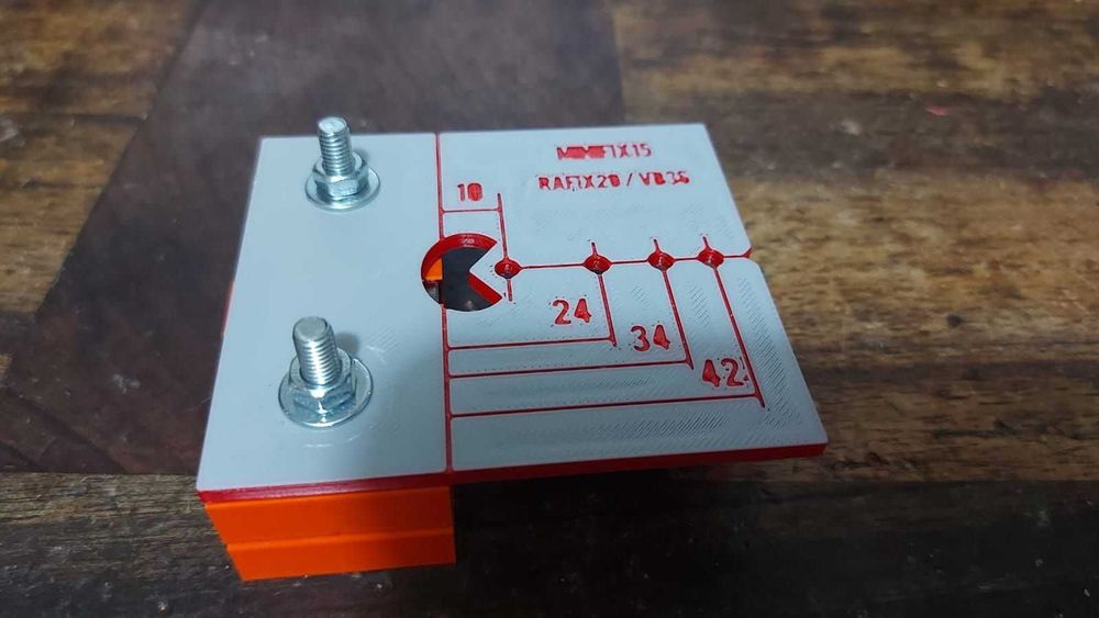 Sablon template mobilier PAL 18mm demontabil Minifix 15 cama cu tija