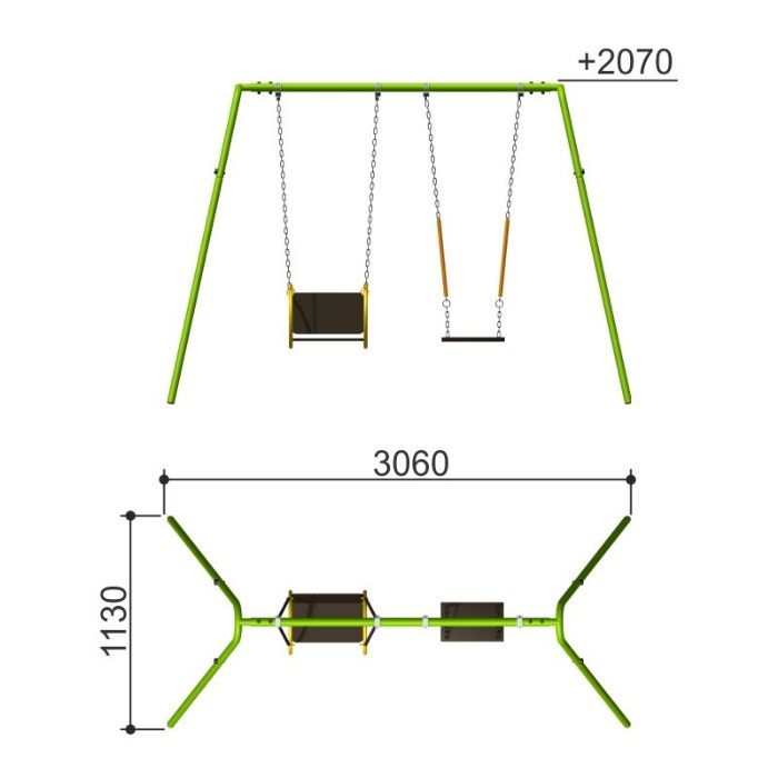 Качели ROMANA Детские площадки Болалар майдончаси Карусели Горки