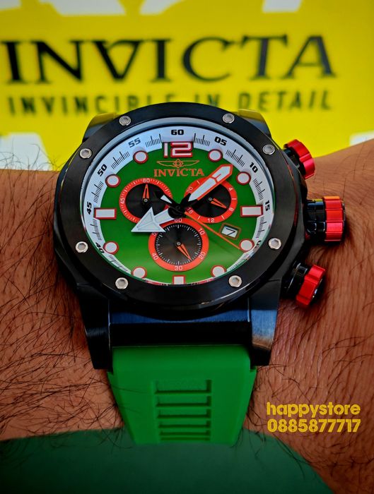 INVICTA Sea Hunter Green 54 mm, Инвикта нов ръчен часовник