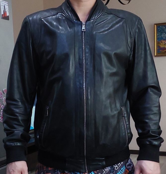 Куртка кожаная осень-весна