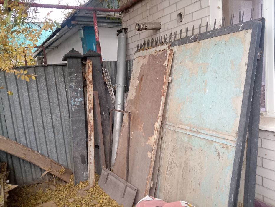 Ворота железные с калиткой