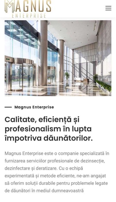 Servicii Profesionale de Dezinsectie, Dezinfectie si Deratizare