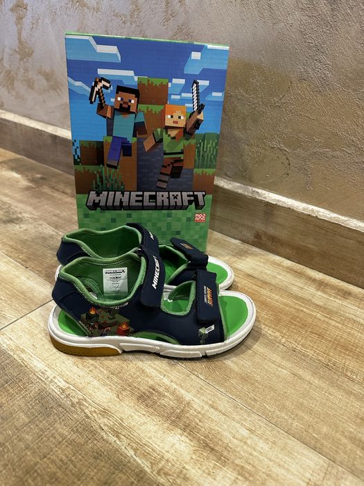 Детски сандали minecraft  (светещи)